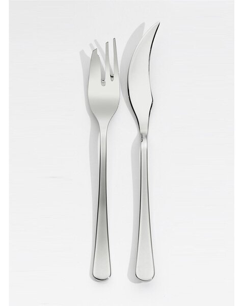 Servizio pesce forchette e coltelli 12 pezzi 18.10 4 mm SERAFINO DESIGN Andries Van Onck e Hiroko Takeda inox lucido inox lucido