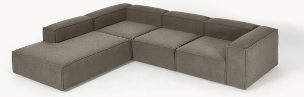 Divano angolare XL componibile 4 posti in bouclé Lennon