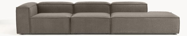 Chaise longue componibile XL in bouclé Lennon