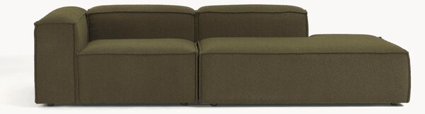 Chaise loungue componibile in bouclé Lennon