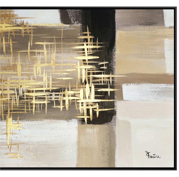 Quadro con cornice da parete, CORNICE GIOCO DORATO 120x60x1,6 cm pannello in legno colore con colori acrilici e tempera