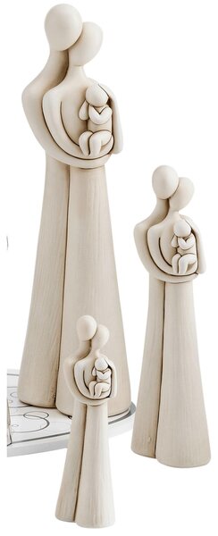 Statuetta Sacra Famiglia Piccola in resina bicolore h14 cm colore in confezione regalo