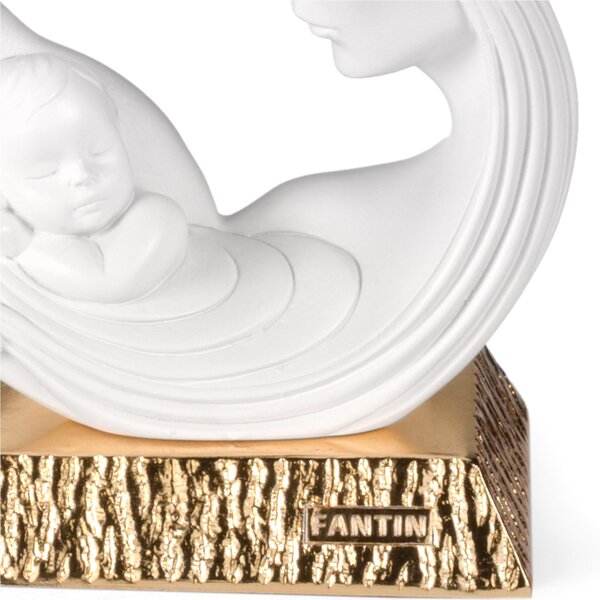 Sacra famiglia in resina Super Big base ORO 26x h 31 cm immagine pu� essere appeso o appoggiato per bomboniera ,battesimo cresima, matrimonio