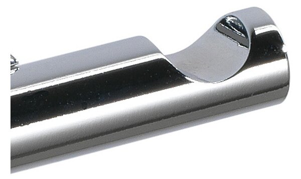 Appendiabito doppio in ottone cromato DECO 7x5xh3,5 cm stile retr� cromo lucido