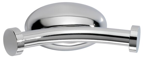 Appendiabito doppio in ottone cromato Linea Duemila Plus 9x5xh4 cm garanzia 5 anni contro la corrosione cromo lucido