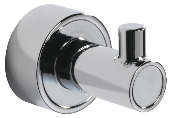 Appendino singolo da bagno in ottone cromato 3x4xh3 cm Linea Tiffany inox lucido