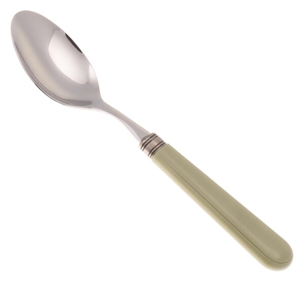 Cucchiaino da Caff� MISTRAL Set di 6 Pezzi in acciaio 18.10 Lunghezza 16,5 cm manico in PPL con ghiera lavabile in lavastoviglie Grigio