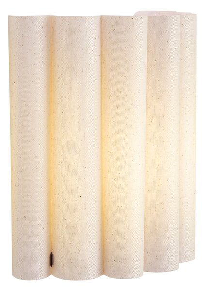 Lampada da parete Japandi Beige con lino 26 cm - Scallop