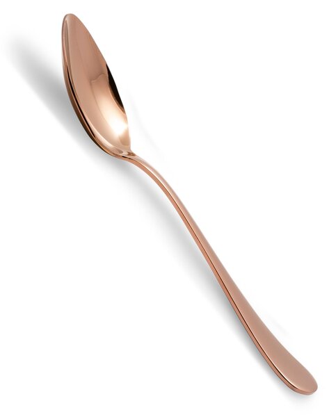 Cucchiaio da Tavola/Minestra Modello Serena confezione 6 pezzi IN PVD Rame acciaio inox 18.10 AISI304 2.5 mm in Confezione di cartone