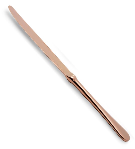 Servizio Posate 4 pezzi Rivadossi Modello Serena IN PVD RAME Lucido acciaio inox 18.10 AISI304 2.5 mm in Confezione di cartone Rame