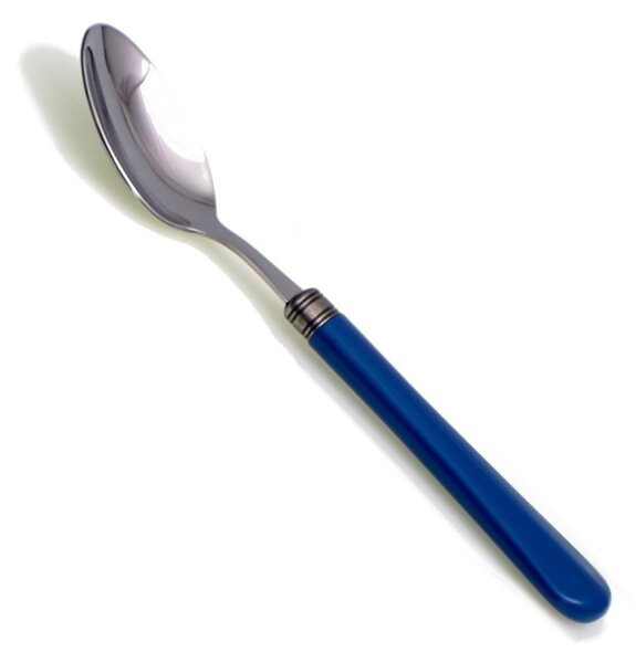 Cucchiaino da Caff� modello Giulieta Set di 6 cucchiaini in acciaio 18.10 AISI430 Lunghezza 14,5 cm manico in PBT lavabile in lavastoviglie Blu