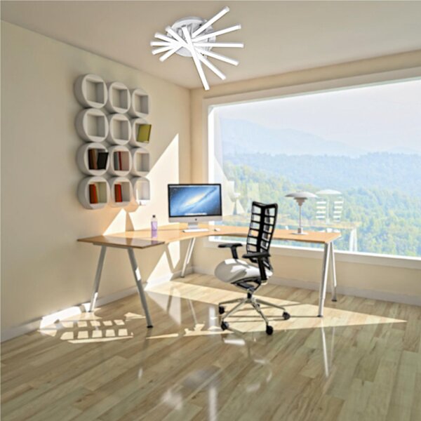 Plafoniera a Soffitto LED XALOC, in Alluminio e Policarbonato 42x17xh 42 cm- 48 W- 2750 Lumen finitura Colore bianco