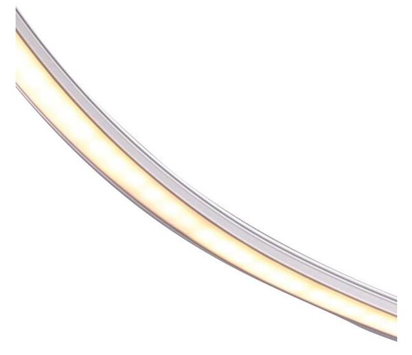Lampada a da soffitto a LED EVOLUTION in Alluminio e Policarbonato 60x60xh 10-120 (filo) cm- 24 W- 1880 Lumen finitura Colore Aregento