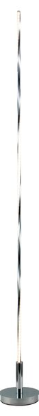 Lampada da Terra a LED SHINE F h140 cm in alluminio e policarbonato 15x15xh1410 cm 14 W- 1140 Lumen , colore silver satinato