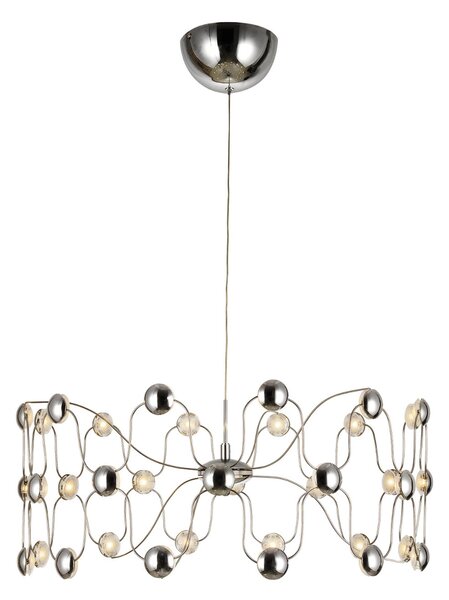 Lampada Da Soffito a LED LUMINIKA in acciaio e policarbonato 60x60xh120 cm 18 W- 1525 Lumen , colore silver