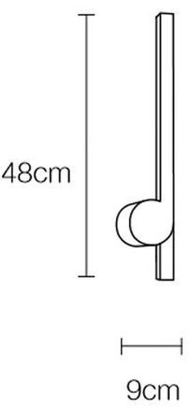 Plafoniera Lampada Da Muro, a LED FIDELIA in Acciaio e policarbonato 90x90x48 h cm 10 W- 620 Lumen , colore Bianco