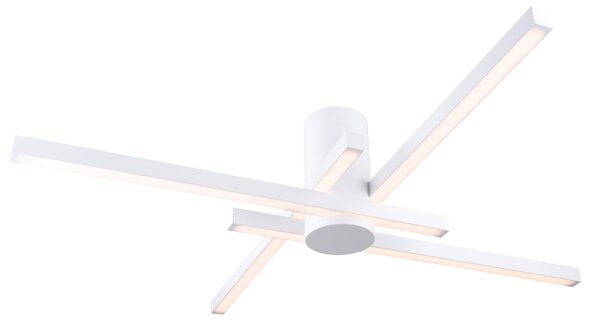 Lampada Da Soffito a LED FIDELIA in Acciaio e policarbonato 90x90h FILI 200 cm 48 W- 2750 Lumen , colore Bianco