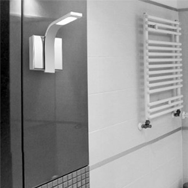 Applique da Muro A LED ADDAGIO W in alluminio e policarbonato 11xh14 cm - 5 W- 450 Lumen cromo