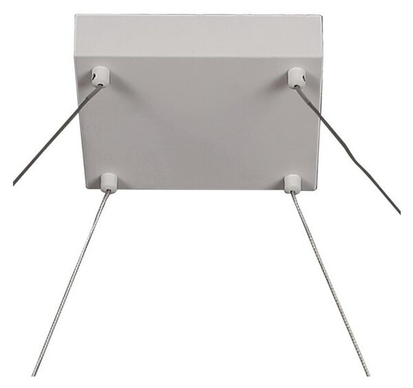 Lampada a sospensione a LED AERIS in acciaio e policarbonato 80x80xh120 cm (Max) - 65 W- 5140 Lumen bianco