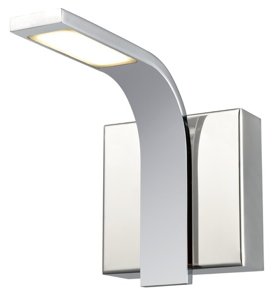 Applique da Muro A LED ADDAGIO W in alluminio e policarbonato 11xh14 cm - 5 W- 450 Lumen cromo