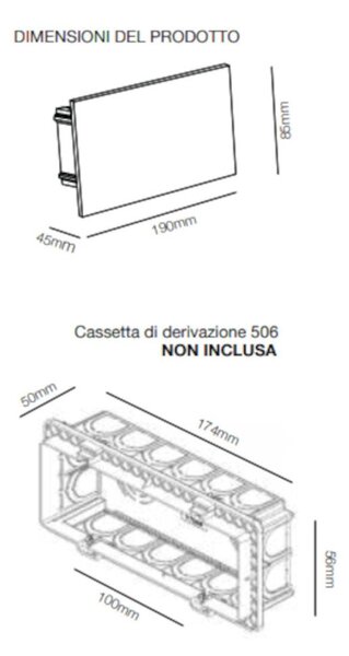 Segnapasso incasso lampadari bartalini pets glass 506 cct led ip65 metallo vetro - Lampadari Bartalini Gesso