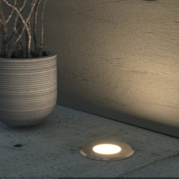 Incasso terra lampadari bartalini inran r gu10 led ip65 acciaio vetro - Lampadari Bartalini Gesso
