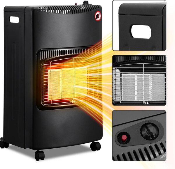 Stufa a gas Vigevee da 4,2 kW con riscaldamento a infrarossi e 3 livelli di potenza