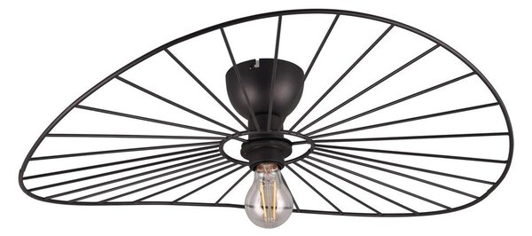 Nero opaco apparecchio da soffitto ø 60 cm Chapeau - Reality