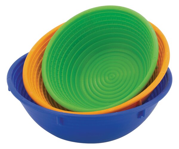 Cestino Per Impasto Rotondo Diam 22 Arancio -1 Kg , PP, peso 0,23 kg
