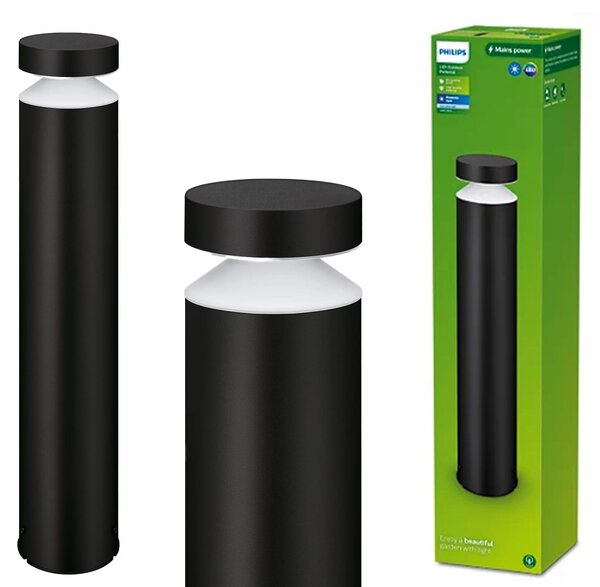Philips Laven IP44 6 W 750 lm 4000 K nero Luce a colonna LED per esterni