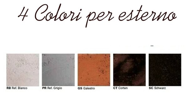 Applique esterno toscot marion p220 gu pr ip55 gu10 led terracotta artigianale lampada parete giardino - Toscot