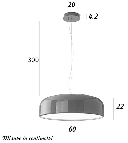 Lampadario acrilico perenz velia 8449 b ct led cct 3200lm biemissione bianco panna lucido - Perenz