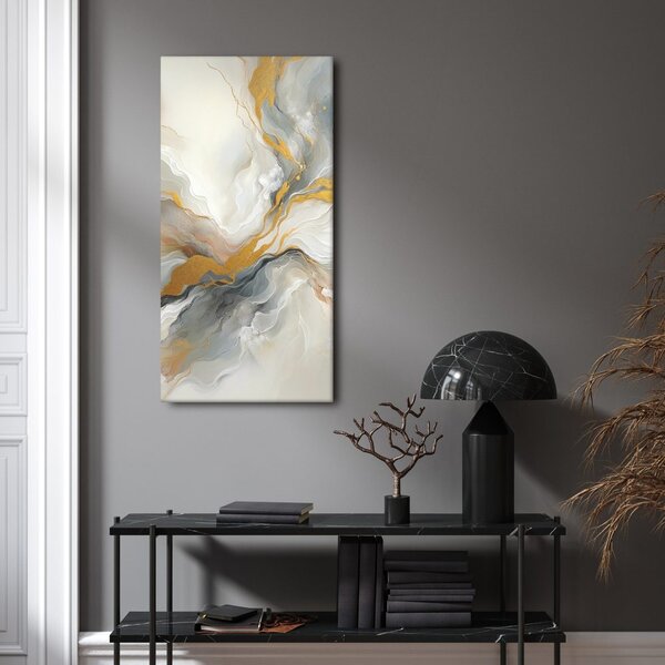 Quadro su tela – Marmo dorato astratto