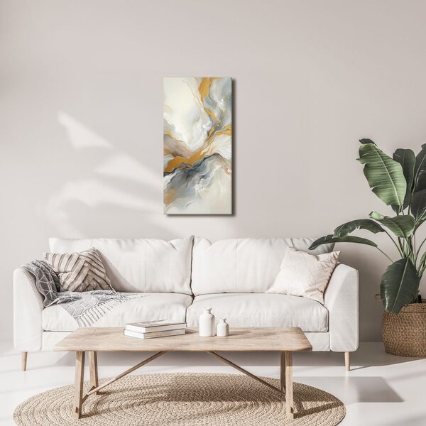 Quadro su tela – Marmo dorato astratto