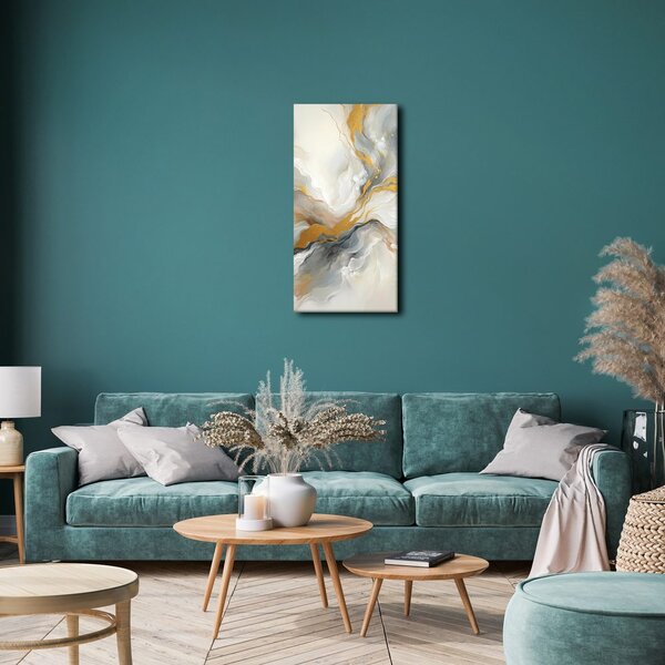 Quadro su tela – Marmo dorato astratto