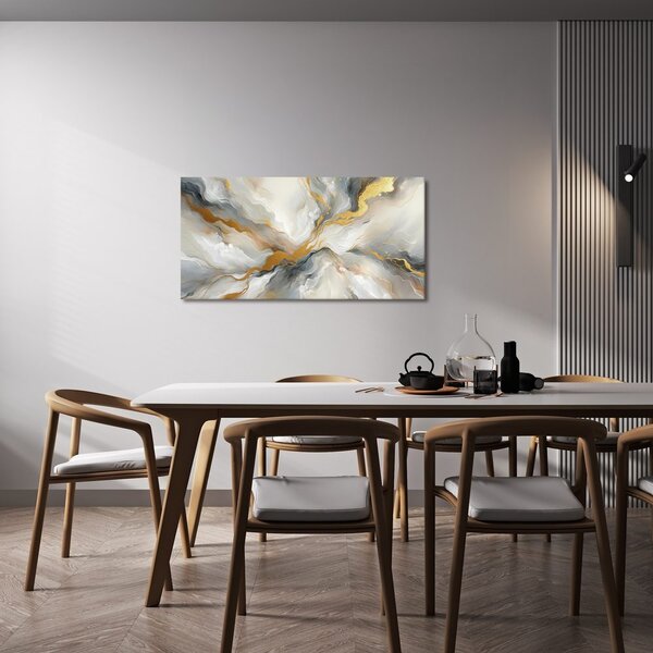Quadro su tela – Energia dorata astratta