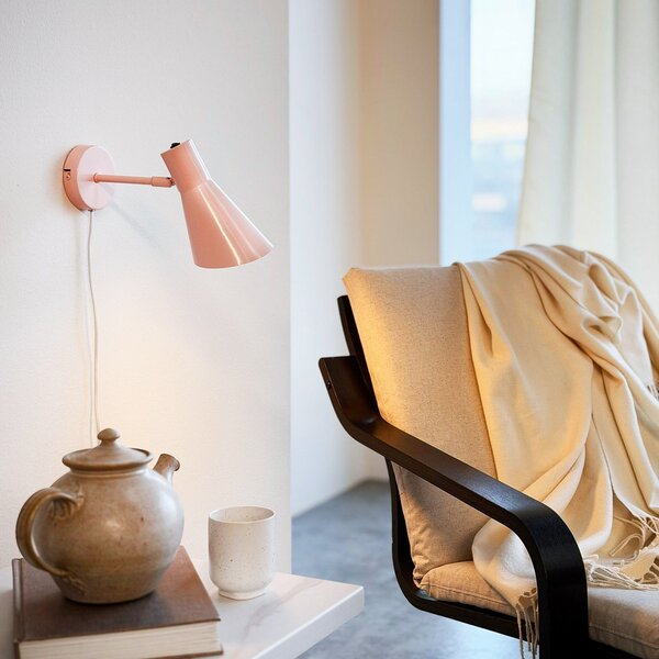 Applique da parete Dyberg Larsen, DL12, Rosa / Rosé, Soggiorno, Metallo, Scandinavo