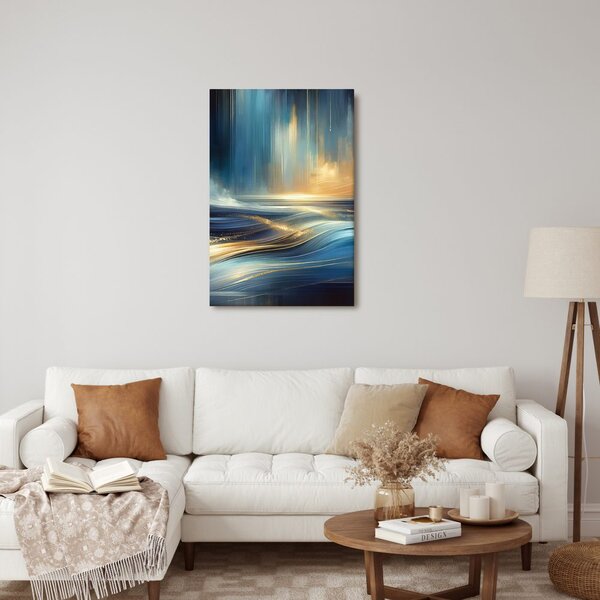 Quadro su tela – Raggi di sole sulla superficie dell’acqua