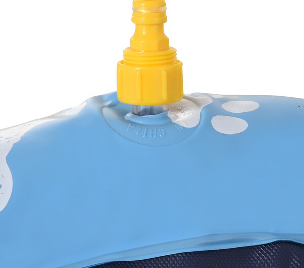 PawHut Piscina pieghevole a getti d'acqua per cane con Fondo antiscivolo, in PVC, 150 cm di diametro, blu | Aosom Italy