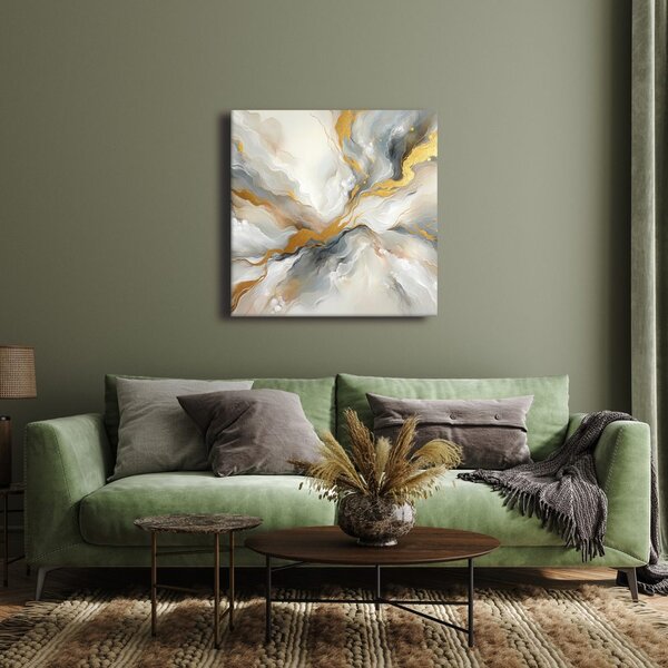 Quadro su tela – Esplosione dorata