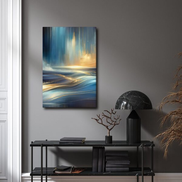 Quadro su tela – Raggi di sole sulla superficie dell’acqua