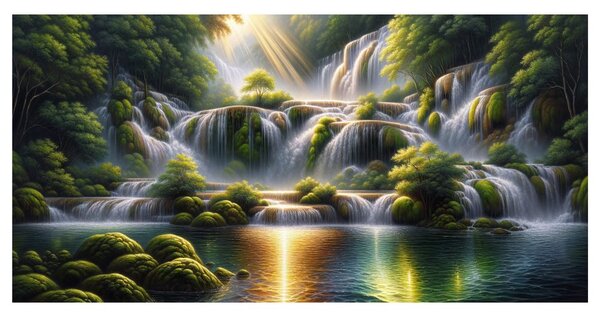 Quadro su tela – Cascate scintillanti