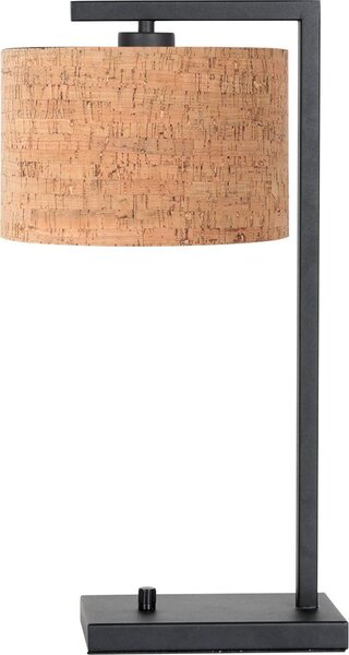 Steinhauer - lampada da tavolo - Stang - naturale nero - metallo tessile - lampada da comodino - E27 - 4355ZW