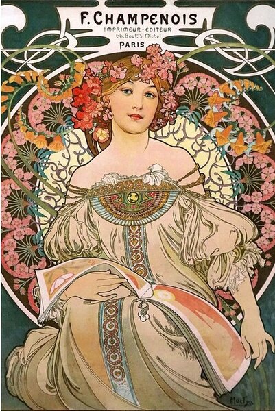 Posters, Stampe Alfons Mucha - F Champenois, (61 x 91.5 cm)
