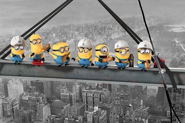 Posters, Stampe Cattivissimo me - Minions Lunch on a Skyscraper