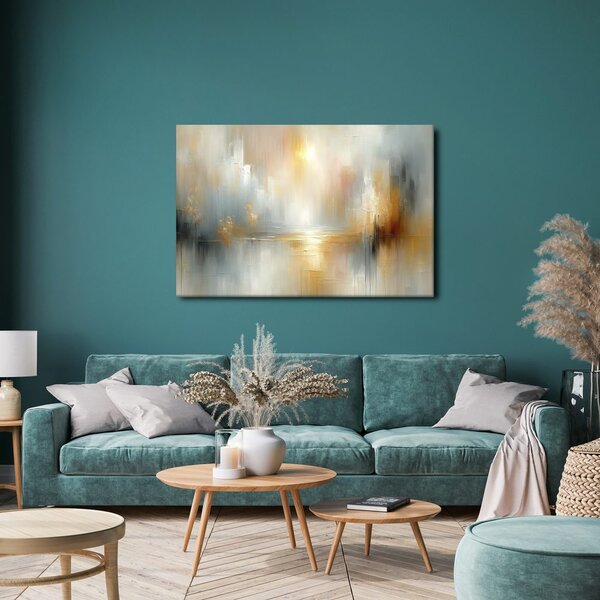 Quadro su tela – Luce dorata sopra il lago