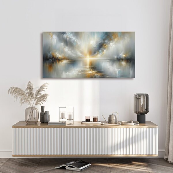 Quadro su tela – Sole sopra il lago