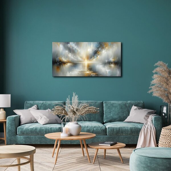 Quadro su tela – Sole sopra il lago