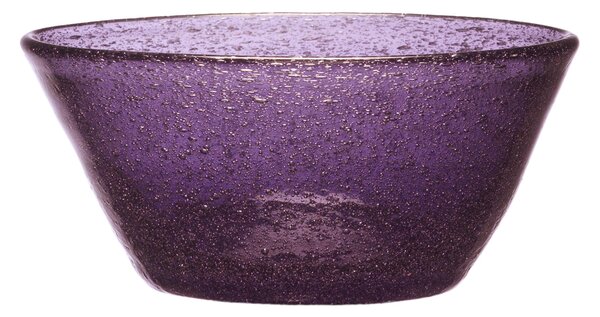 Coppette macedonia in vetro soffiato 6 Pezzi Dimensioni � 12x h 5,5 cm lavabile in lavastoviglie, adatta al microonde colore viola