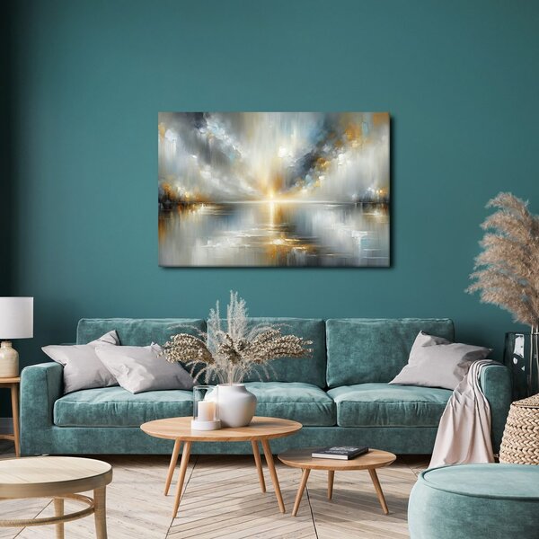 Quadro su tela – Luce dorata sopra l’orizzonte